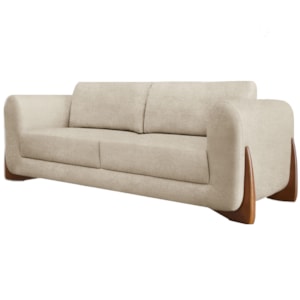 Sofa Jolie 2 Lugares 160cm Pes Boomerang Linho Boucle 3301 Ezz