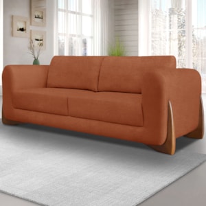 Sofa Jolie 2 Lugares 160cm Pes Boomerang Linho Boucle 3303 Ezz