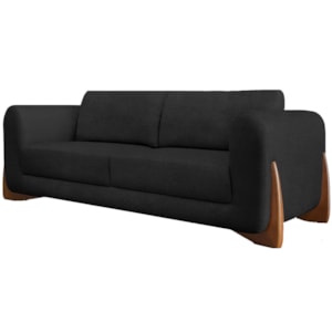 Sofa Jolie 2 Lugares 160cm Pes Boomerang Linho Boucle 3304 Ezz