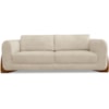 Sofa Jolie 3 Lugares 200cm Pes Boomerang Linho Boucle 3301 Ezz