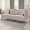 Sofa Liv 2 Lugares 160cm Pes Aço Linho 231 Areia Ezz