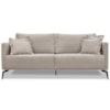 Sofa Liv 2 Lugares 160cm Pes Aço Linho 231 Areia Ezz