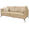 Sofa Liv 2 Lugares 160cm Pes Aço Linho 231 Dourado Ezz