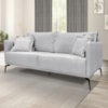 Sofa Liv 2 Lugares 160cm Pes Aço Linho 231 Grigio Ezz