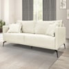 Sofa Liv 2 Lugares 160cm Pes Aço Linho 231 Natural Ezz