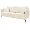 Sofa Liv 2 Lugares 160cm Pes Aço Linho 231 Perola Ezz