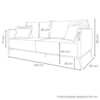 Sofa Liv 2 Lugares 180cm Pes Aço Linho 232 Perola Ezz