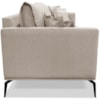 Sofa Liv 3 Lugares 200cm Pes Aço Linho 233 Areia Ezz