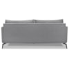 Sofa Liv 3 Lugares 200cm Pes Aço Linho 233 Cinza Ezz