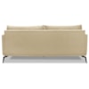 Sofa Liv 3 Lugares 200cm Pes Aço Linho 233 Dourado Ezz