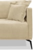Sofa Liv 3 Lugares 200cm Pes Aço Linho 233 Dourado Ezz