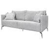Sofa Liv 3 Lugares 200cm Pes Aço Linho 233 Grigio Ezz