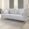 Sofa Liv 3 Lugares 200cm Pes Aço Linho 233 Grigio Ezz