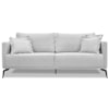 Sofa Liv 3 Lugares 200cm Pes Aço Linho 233 Grigio Ezz