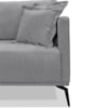 Sofa Liv 3 Lugares 220cm Pes Aço Linho 234 Cinza Ezz
