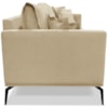 Sofa Liv 3 Lugares 220cm Pes Aço Linho 234 Dourado Ezz