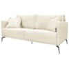 Sofa Liv 3 Lugares 220cm Pes Aço Linho 234 Natural Ezz