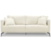 Sofa Liv 3 Lugares 220cm Pes Aço Linho 234 Natural Ezz