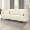 Sofa Liv 3 Lugares 220cm Pes Aço Linho 234 Perola Ezz