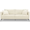 Sofa Liv 3 Lugares 220cm Pes Aço Linho 234 Perola Ezz