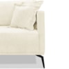 Sofa Liv 3 Lugares 220cm Pes Aço Linho 234 Perola Ezz