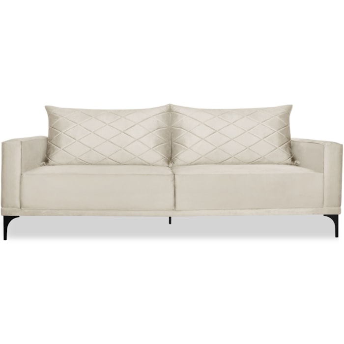 Sofa Living 2 Lugares Nori 160cm Veludo Deluxe 2221 Ezz