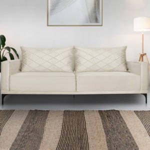 Sofa Living 2 Lugares Nori 160cm Veludo Deluxe 2221 Ezz