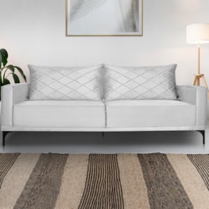 Sofa Living 2 Lugares Nori 160cm Veludo Deluxe 2223 Ezz