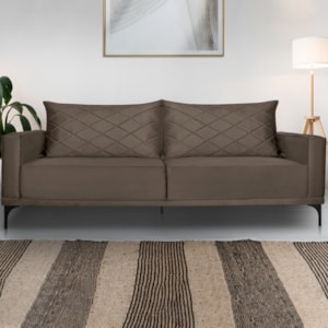 Sofa Living 2 Lugares Nori 160cm Veludo Deluxe 2231 Ezz