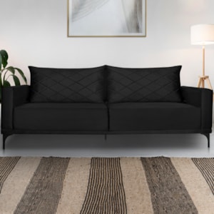 Sofa Living 2 Lugares Nori 160cm Veludo Deluxe 2237 Ezz