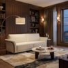 Sofá Living 2 Lugares Royal 162 cm Pes Madeira Boucle TCE 1010 MOLL
