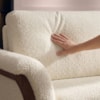 Sofá Living 2 Lugares Royal 162 cm Pes Madeira Boucle TCE 1010 MOLL