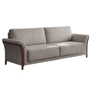 Sofá Living 2 Lugares Royal 162 cm Pes Madeira Boucle TCE 1018 MOLL