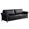 Sofá Living 2 Lugares Royal 162 cm Pes Madeira Courino TCS 724 MOLL