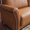 Sofá Living 2 Lugares Royal 162 cm Pes Madeira Courino TCS 727 MOLL
