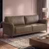 Sofá Living 2 Lugares Royal 162 cm Pes Madeira Courino TCS 729 MOLL