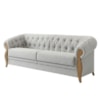 Sofá Living Capitone 2 Lugares Milano 188 cm Pes Madeira Boucle TCE 1018 MOLL