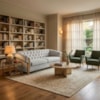 Sofá Living Capitone 2 Lugares Milano 188 cm Pes Madeira Boucle TCE 1018 MOLL
