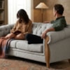 Sofá Living Capitone 2 Lugares Milano 188 cm Pes Madeira Boucle TCE 1018 MOLL