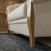 Sofá Living Capitone 2 Lugares Milano 188 cm Pes Madeira Courino TCS 725 MOLL