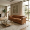 Sofá Living Capitone 2 Lugares Milano 188 cm Pes Madeira Courino TCS 727 MOLL