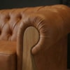 Sofá Living Capitone 2 Lugares Milano 188 cm Pes Madeira Courino TCS 727 MOLL