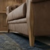 Sofá Living Capitone 2 Lugares Milano 188 cm Pes Madeira Courino TCS 729 MOLL