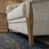Sofá Living Capitone 2 Lugares Milano 188 cm Pes Madeira Linho TCS 701 MOLL