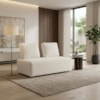 Sofá Modular 2 Lugares Block 148 cm Pes Madeira Boucle TCE 1010 MOLL