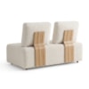 Sofá Modular 2 Lugares Block 148 cm Pes Madeira Boucle TCE 1010 MOLL