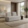 Sofá Modular 2 Lugares Block 148 cm Pes Madeira Boucle TCE 1018 MOLL