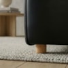 Sofá Modular 2 Lugares Block 148 cm Pes Madeira Courino TCS 724 MOLL
