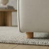 Sofá Modular 2 Lugares Block 148 cm Pes Madeira Courino TCS 725 MOLL