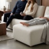 Sofa Modular 2 Lugares E Chaise Block Pes Madeira Boucle TCE 1010 MOLL